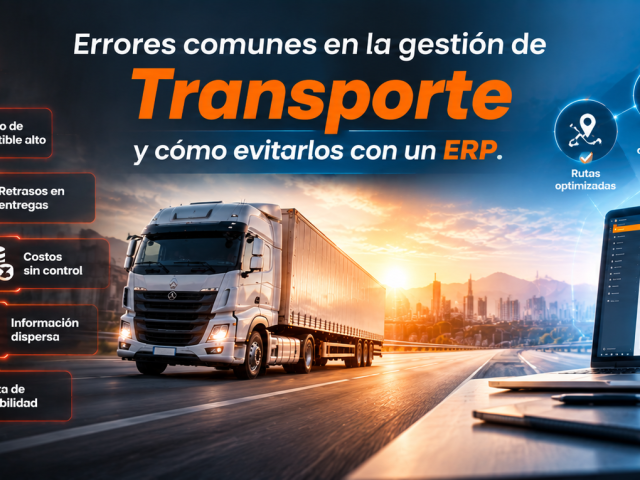 Errores comunes en la gestión de Transporte y cómo evitarlos con un ERP.