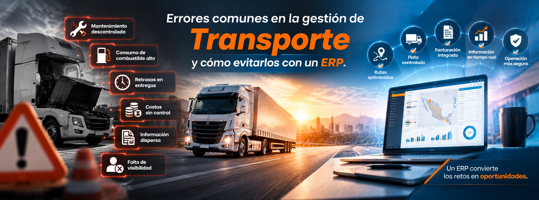 Errores comunes en la gestión de transporte y ERP